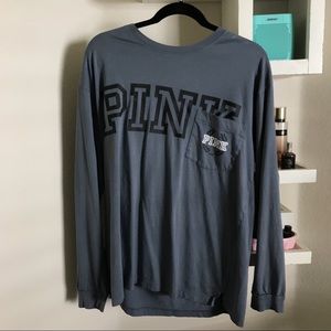 PINK VS Logo Long Sleeve - Large